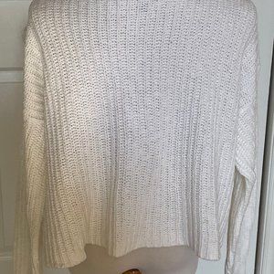 EILEEN FISHER- Cropped Crew Neck Pullover Sweater-LARGE-New - NO Tags!